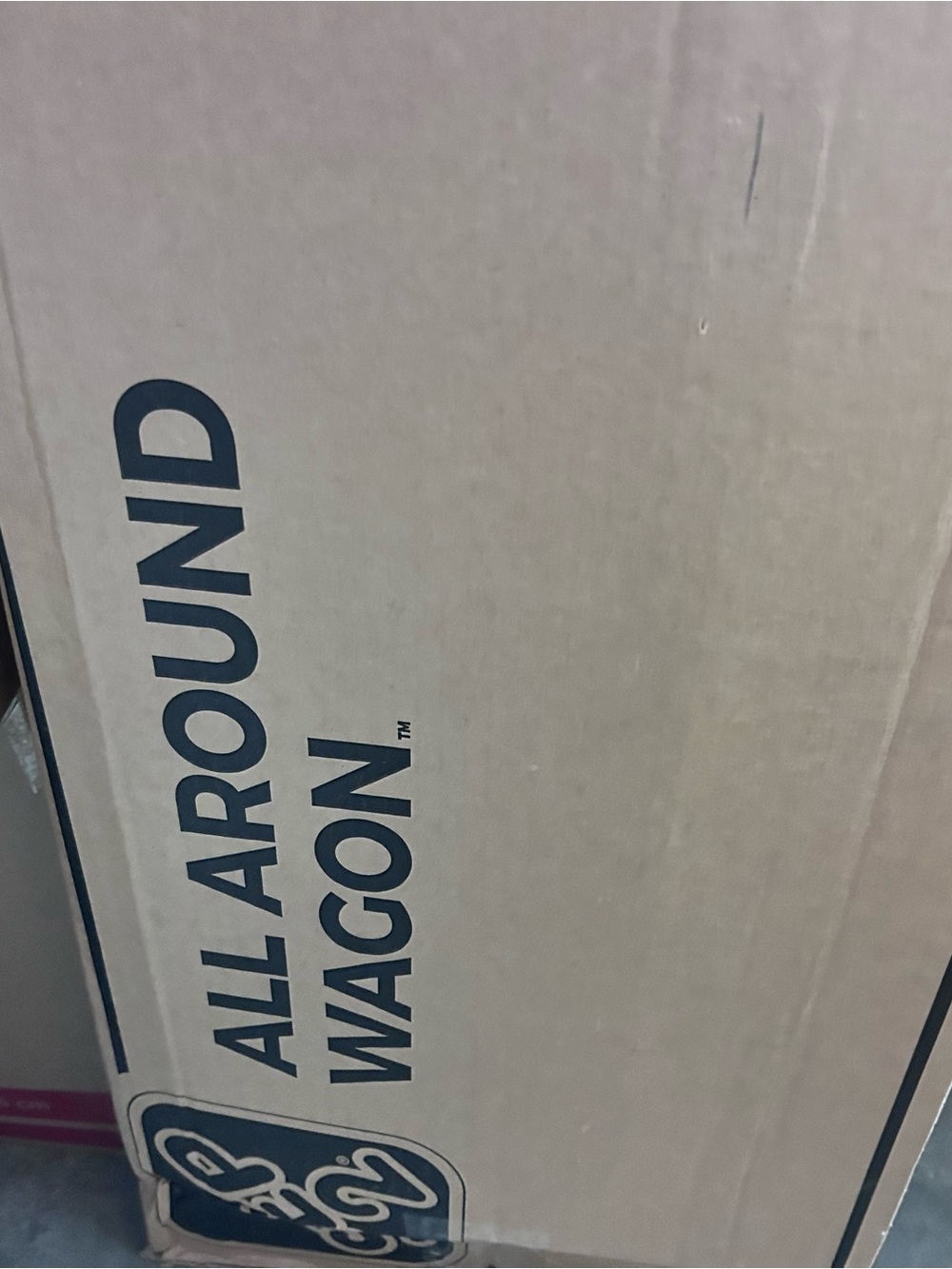 All Around Wagon Kids Pull Toy - Brown Cardboard Packaging